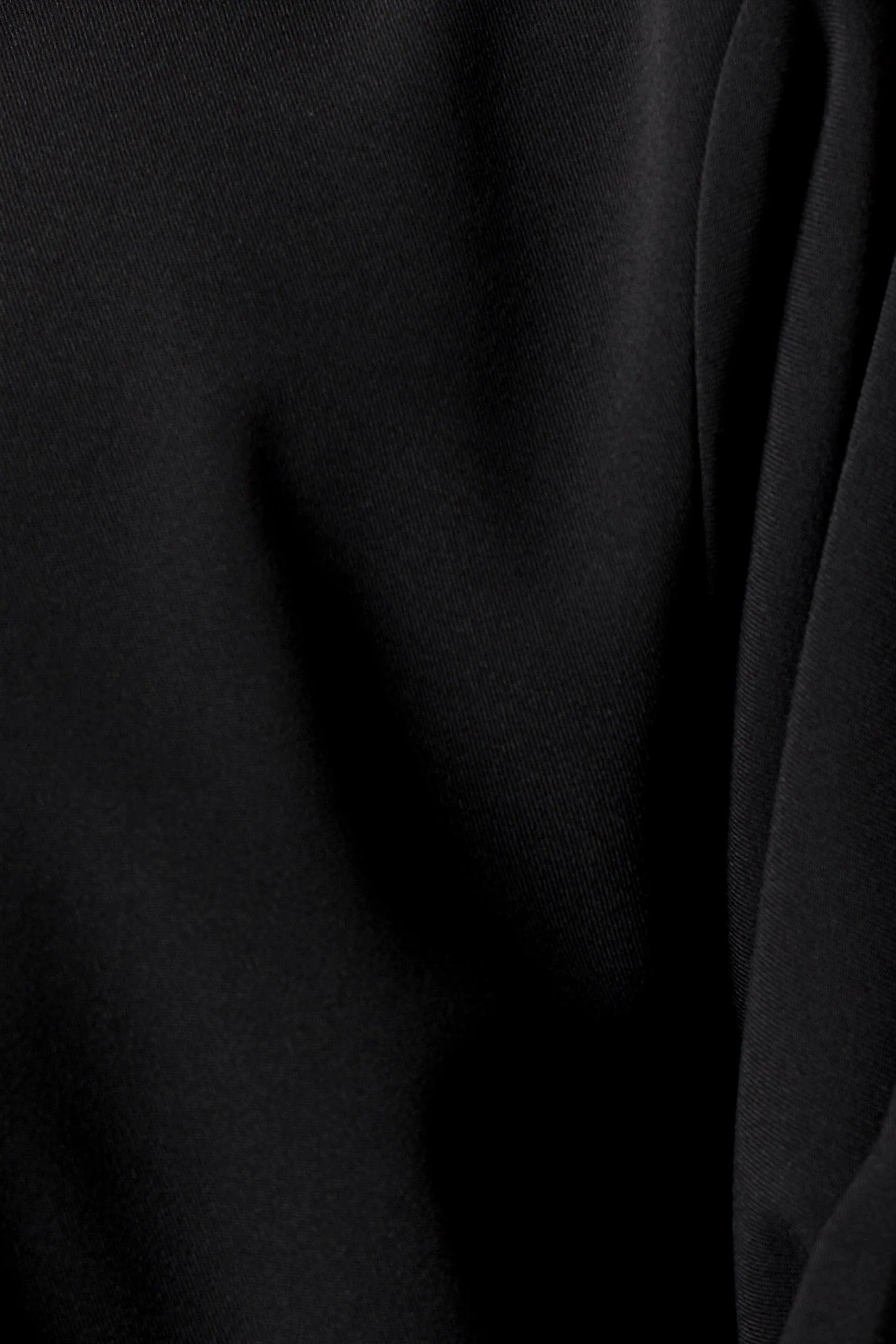 Black Nova Crepe Abaya with Applique Bow Detail - Posh Abaya